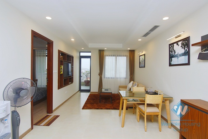 One bedroom with big balcony for rent in city center, Hai Ba Trung district, Ha Noi